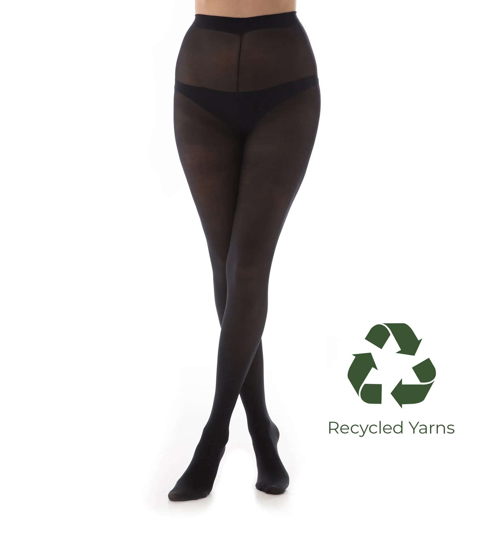 50 Denier Opaque Recycled Yarn Tights