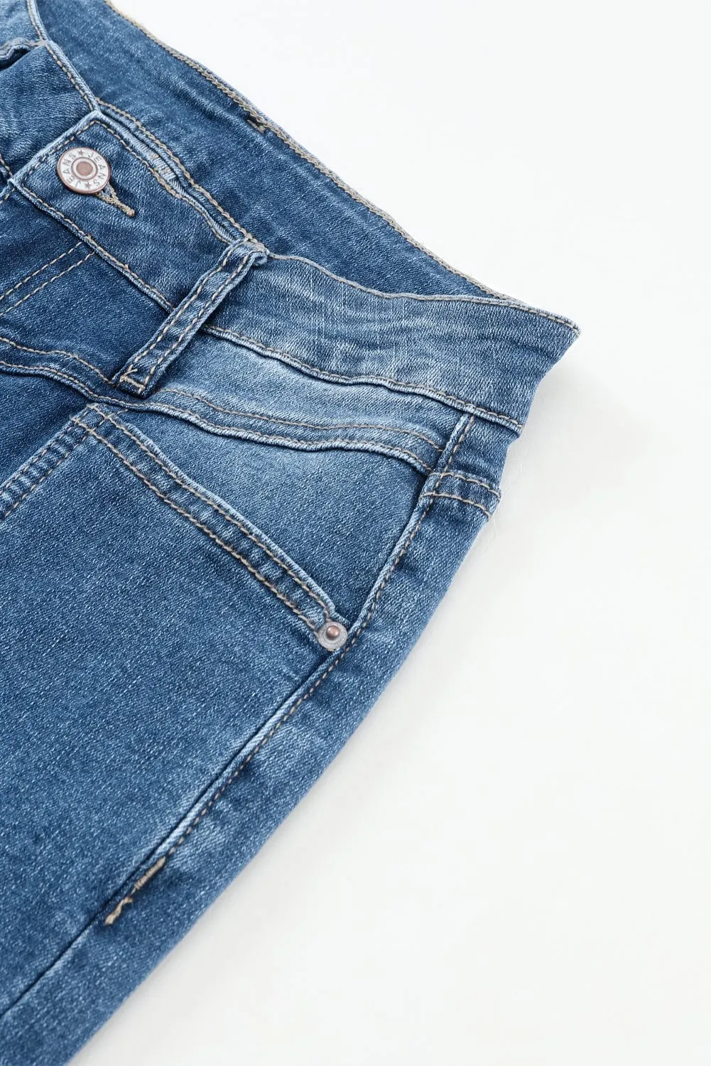 Bootcut Jeans with Center Seam