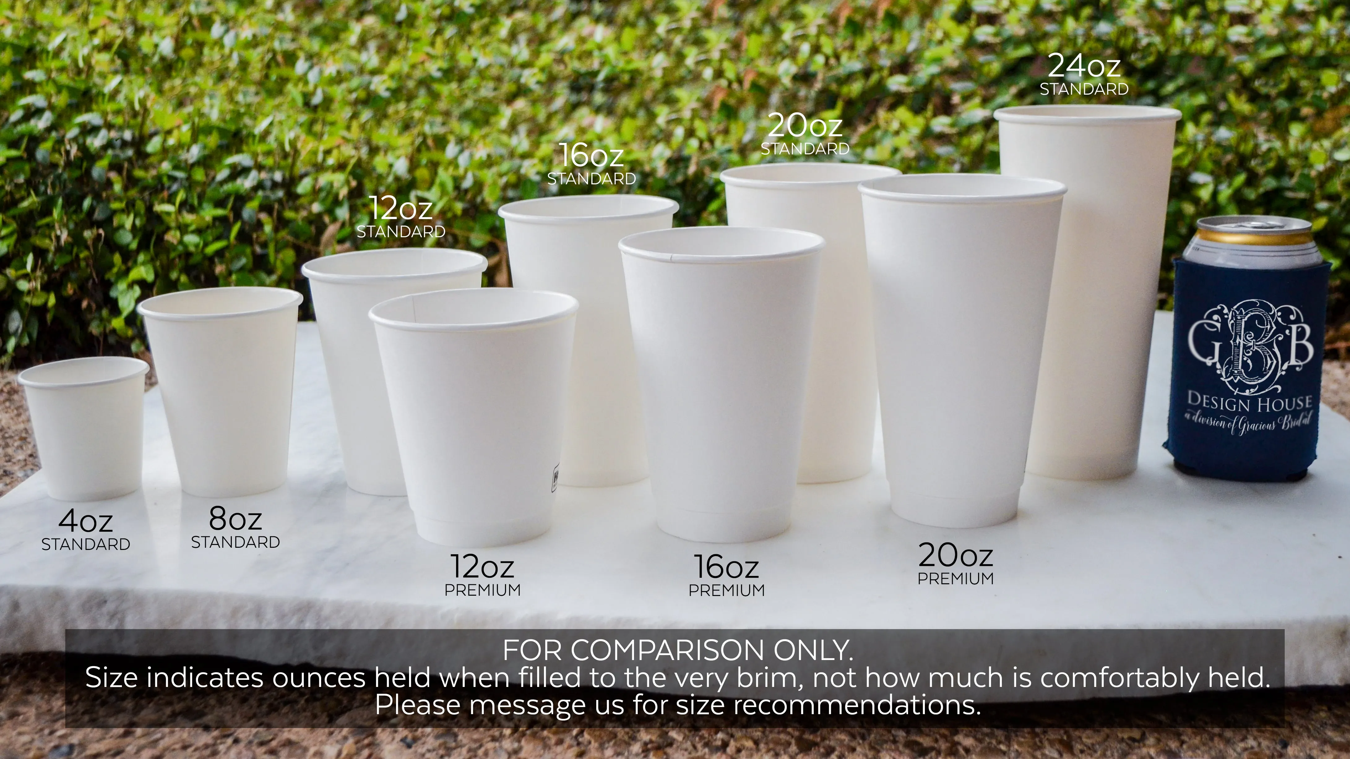 Custom Printed Wedding Paper Cups