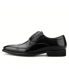 Men Captoe Wing Tip Lace Up Formal Shoes