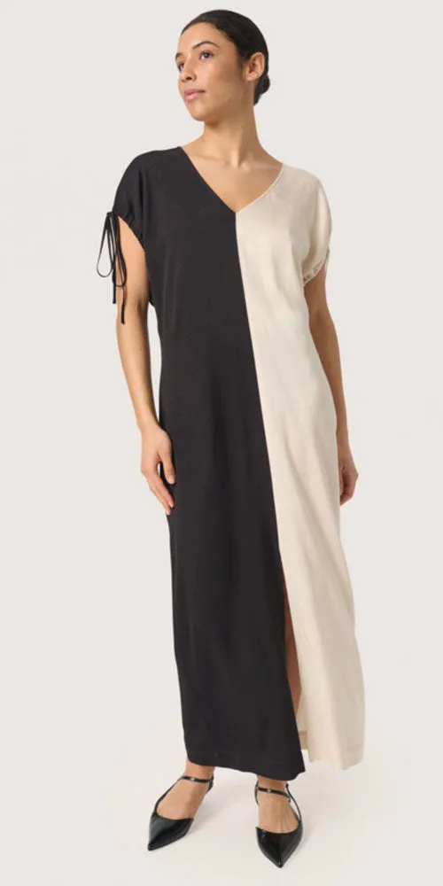 Soaked in Luxury Half and Half Dress