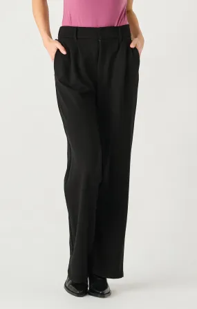 Wide Leg Ponte Knit Trouser